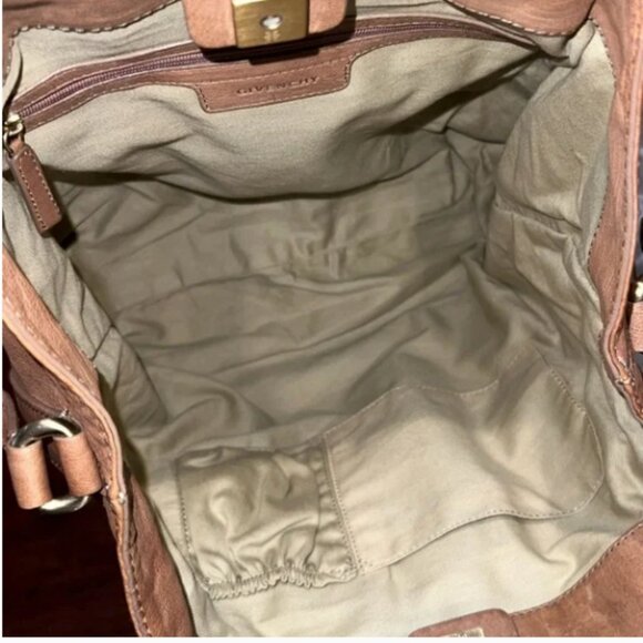 GIVENCHY Borse Distressed Leather Satchel Tote Bag - Picture 8 of 10